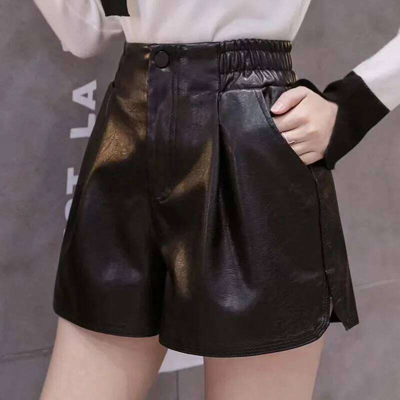2023 Casual A-line Leather Leg Clothing Women Pants Summer Shorts XJ260206