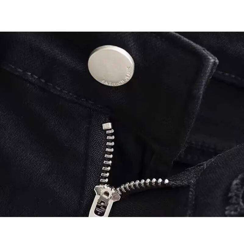 Black Denim for Women New European Style Trendy Summer Mini Shorts Female Sexy Sheath Night Club Slim Ultrashort Jeans XJ260206