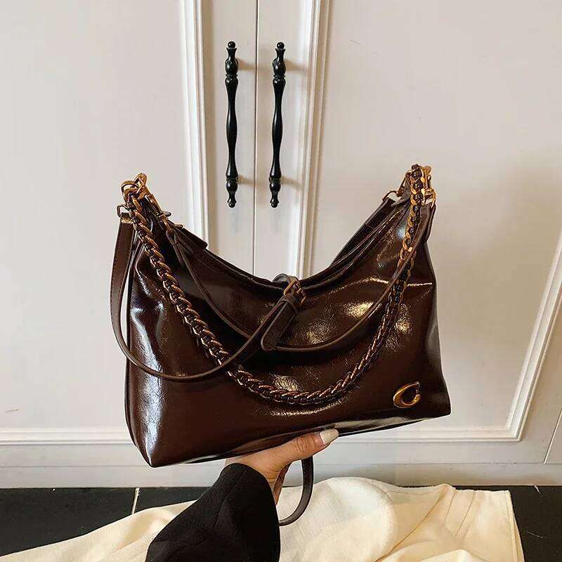 Elegant Women's Leather Classic Shoulder Fashion Tote Bag Luxury Designer Crossbody Handbag For Daily Outing Y260205