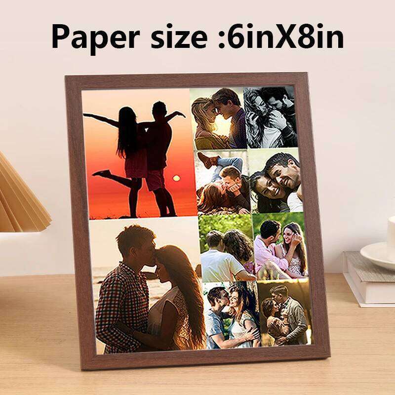 Personalized wooden frames, custom photo frame ornaments, simple holiday gifts indoors, commemorate precious memories S260205