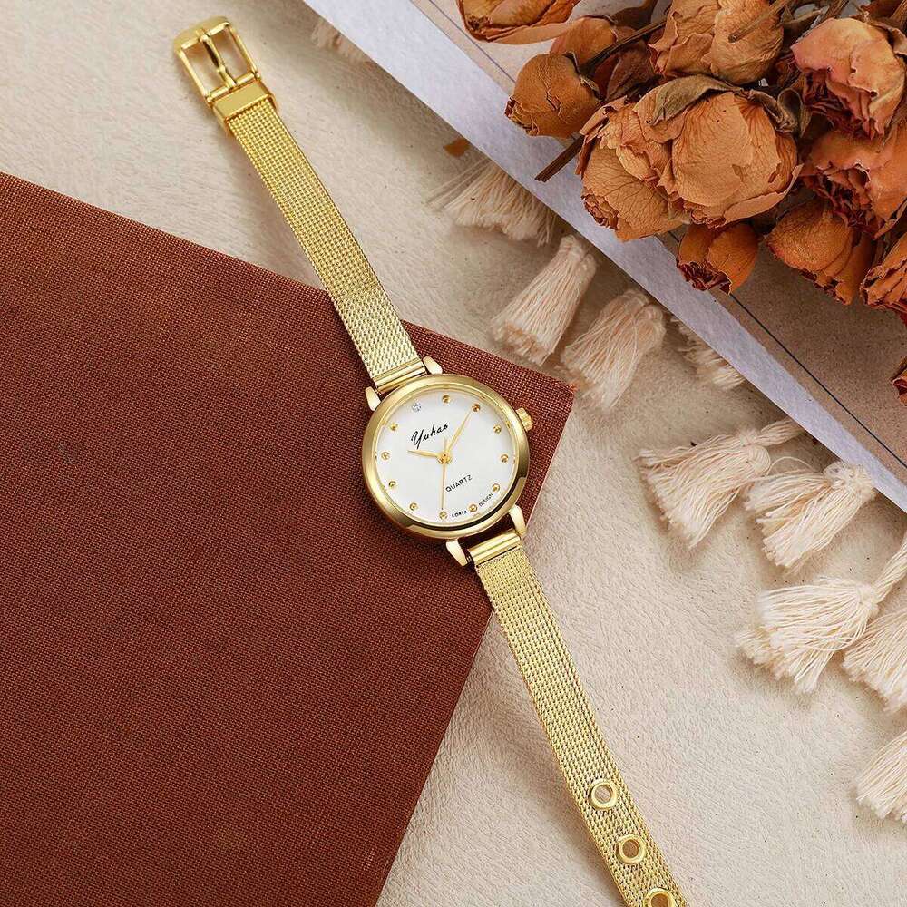 New Arrival Light Luxury Fashion Mesh Dot Quartz Watch Women for Christmas and Halloween Gifts Z260206