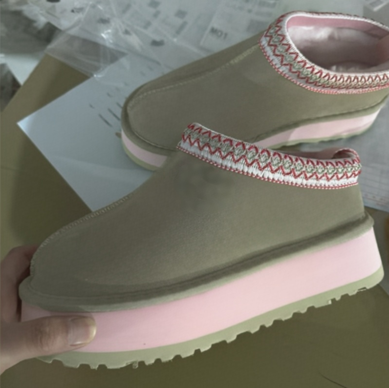 Winter Designer Womens Tazz Love Slippers Tasman Arroyo Tropical Pink Valentine's Day Platform Fur Slides Mustard Seed Classic Ultra Mini Boots Suede Wool UU809800