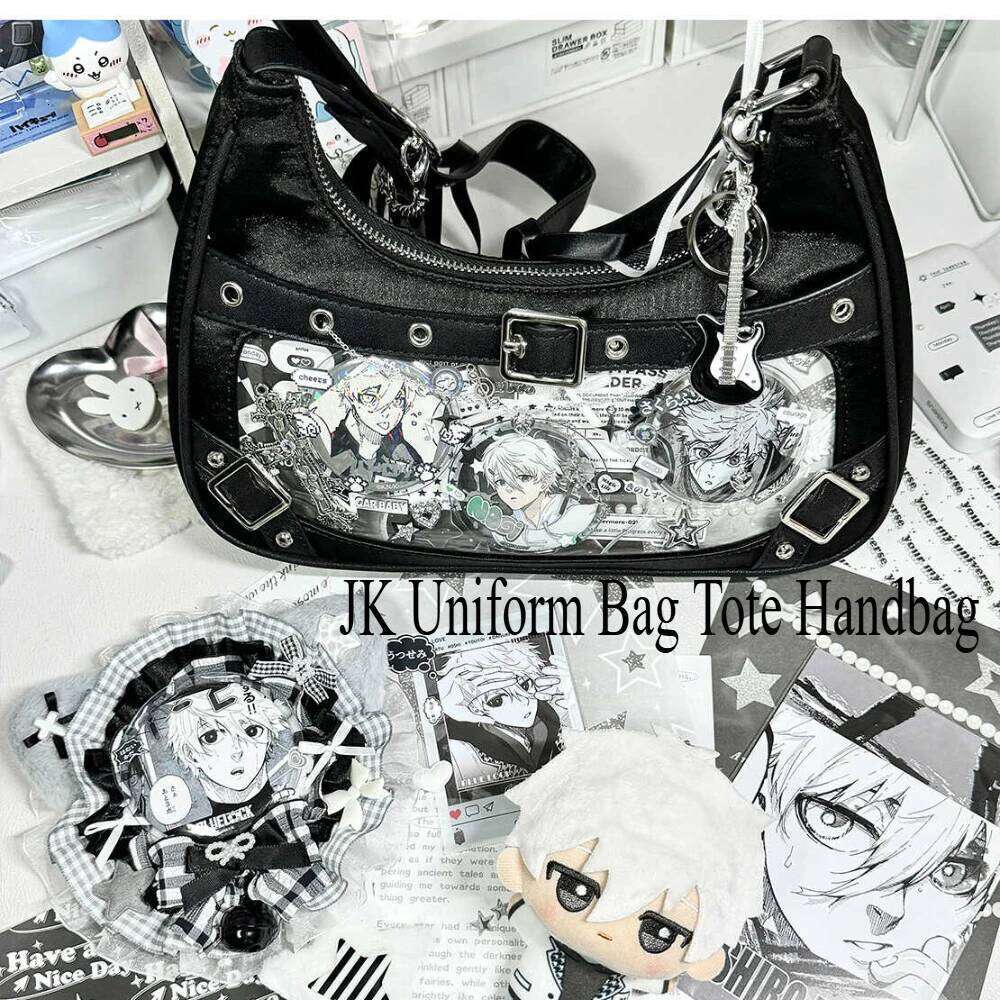 2025 New Fashion Ita Japanese Cute Transparent Versatile Shoulder Bags Bolso JK Uniform Bag Tote Handbag Y260205