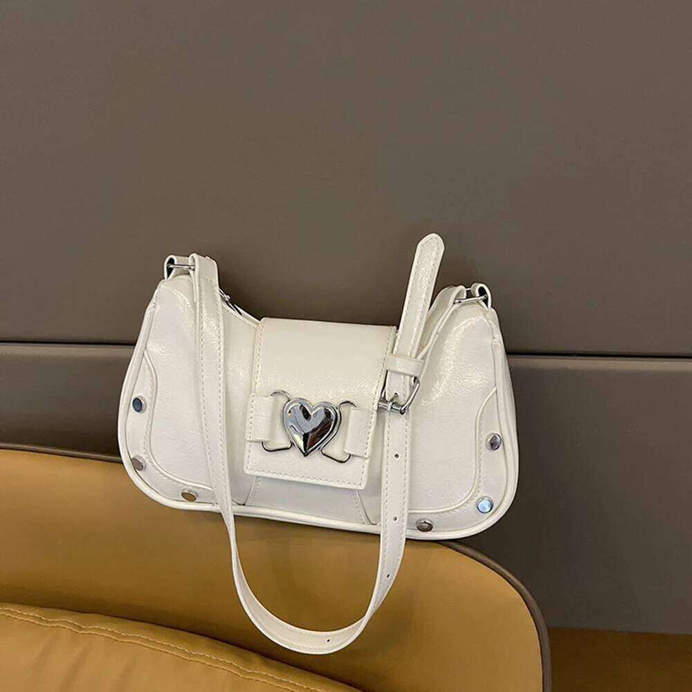 PU Leather Fashion Sling Waterproof Women Stylish Satchel Bags Large Capacity Y2K Adjustable Strap Messenger Bag Y260205