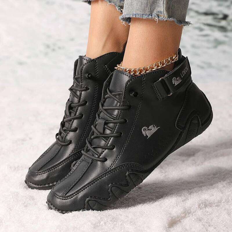 Women's High Top Sneakers Outdoor Casual Walking for Autumn Free Shipping Ankle Boots Fashion Anti Slip Hiking Shoes Woman