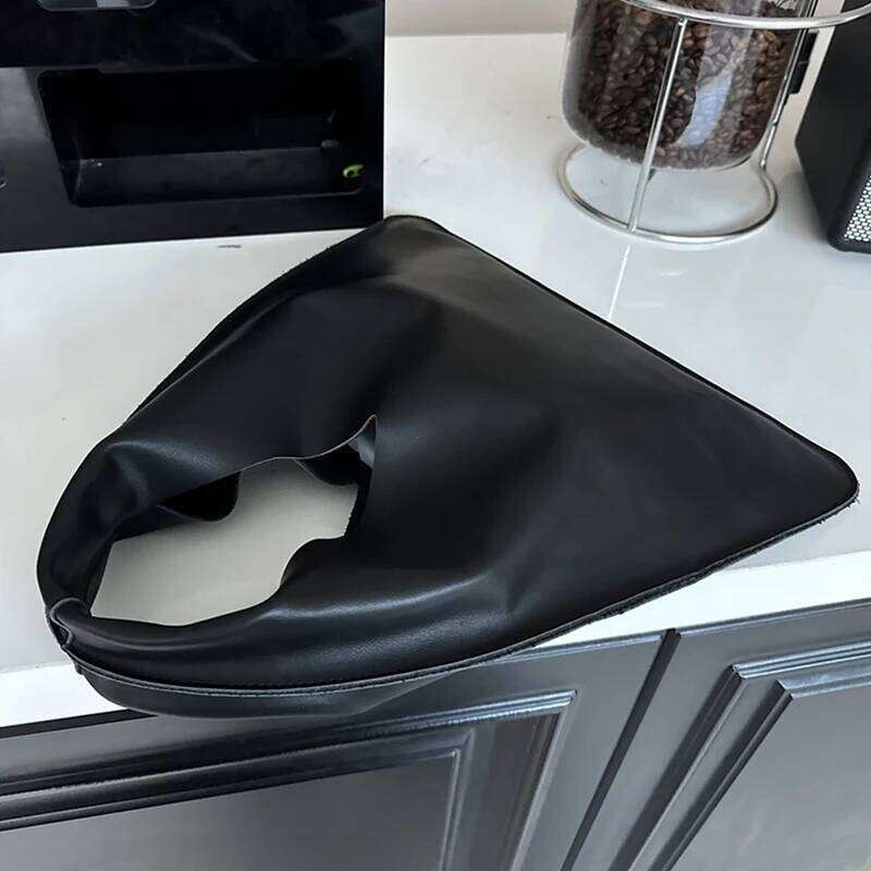 Simple Design Small Bindle Trendy Bag PU Leather Handbag for Women Casual Winter Shoulder Bags Y260205