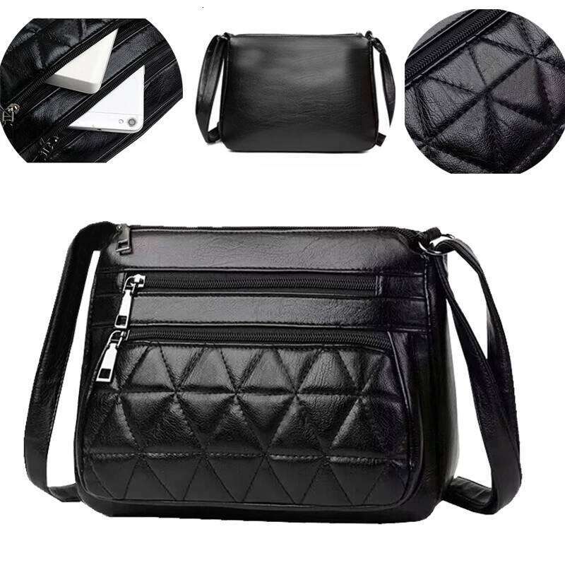 Men's and Women's New Style Simple Soft Leather Multi-purpose Durable Shoulder Bag for Casual Use XJ260129