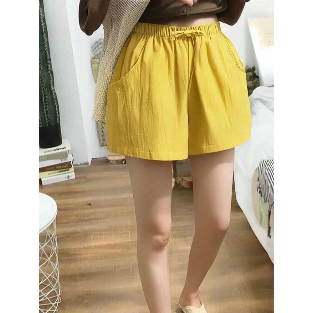 HELIAR Casual Linen Gym Workout High Waisted Ladies Short Women Shorts Sport Femme C260206