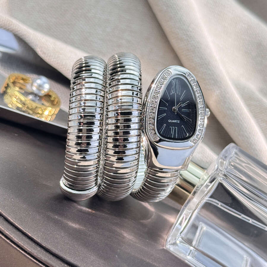 Foreign Trade Snake-Shaped Women's Creative Versatile Quartz Personalized Bracelet Watch