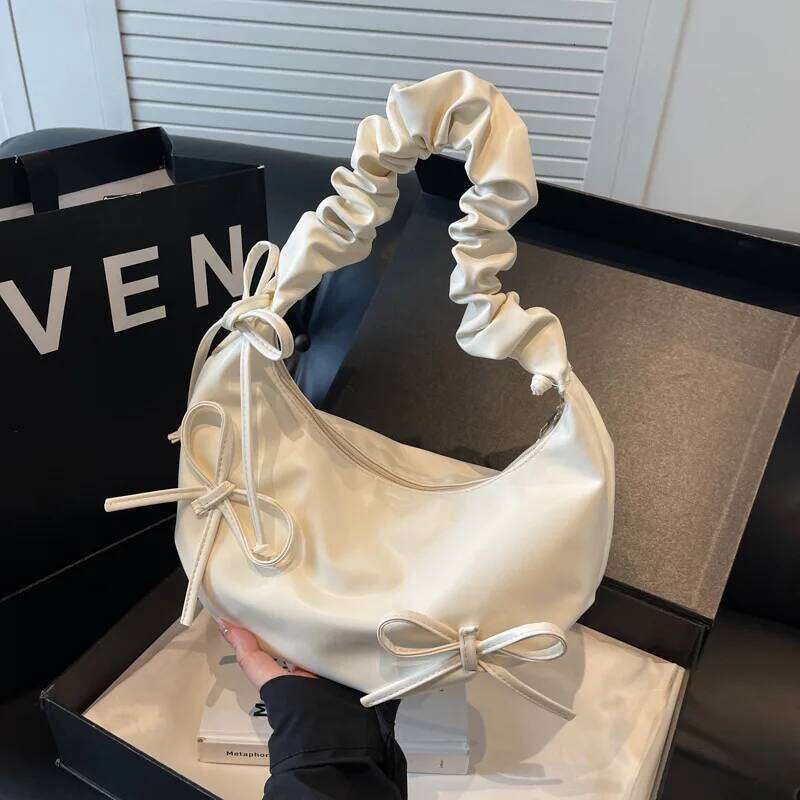 Bow Cloud Crossbody Women Shoulder Cute Armpit Bag Purse and Handbags Mother Kids Bags for Girl Y260205