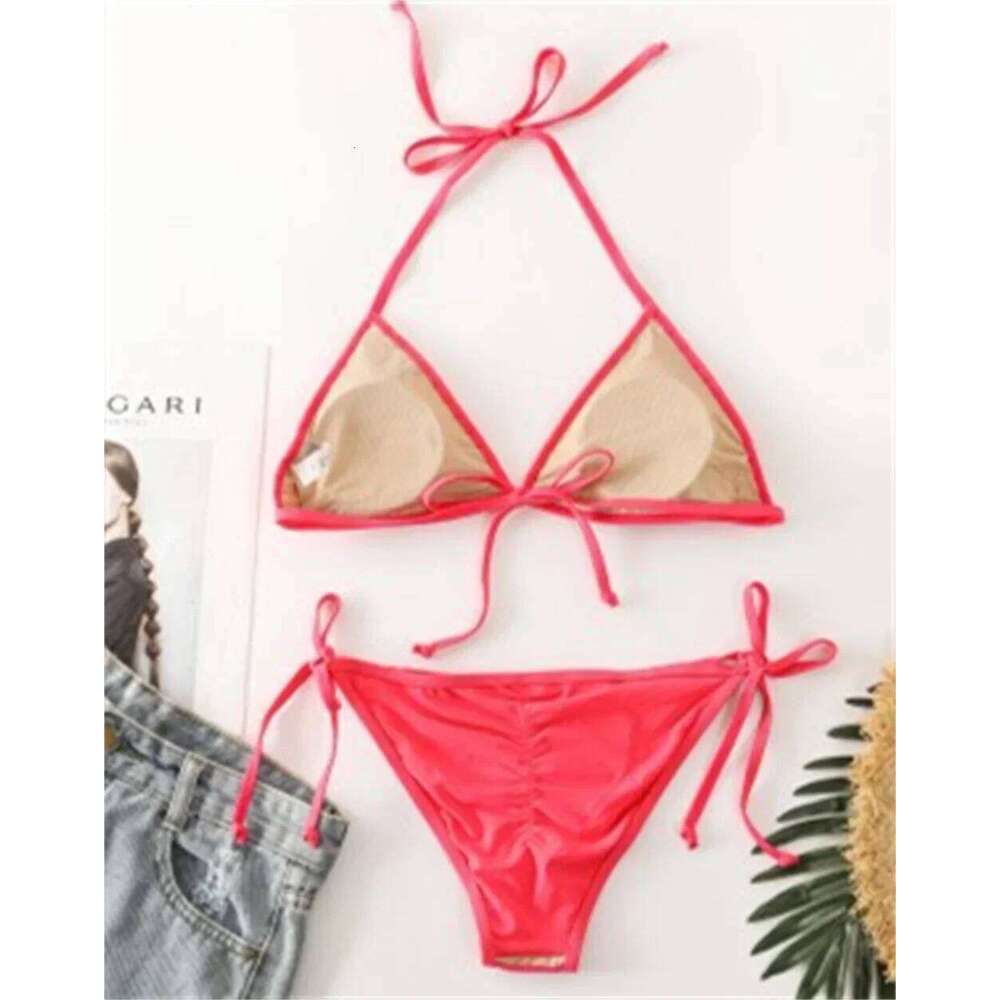 Sexy Grid String Bikini Backless Micro Swimsuit Y2K Swimwear Women 2025 Trend Design Two Piece Triangle Beach Thong Bathing Suit Z260206