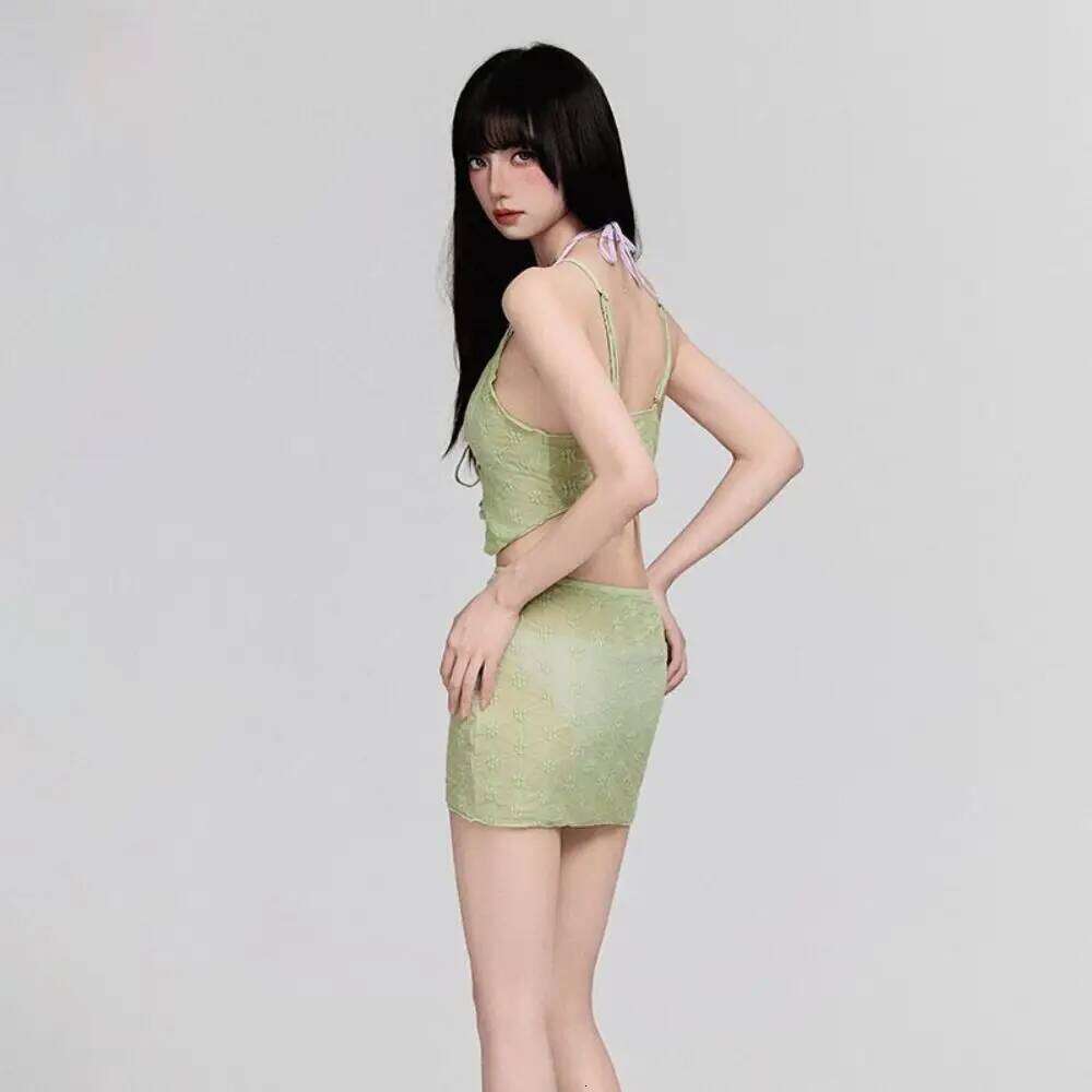 Lace Details Women's Slimming Tummy-Control Design Pure & Sexy Bikini Pure-Sexy Fusion High-Waisted XJ260206