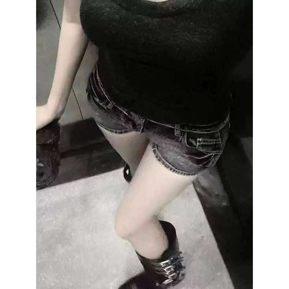 Shorts Women Bodycon American Retro High Street Sexy Summer Vintage Denim Casual Aesthetic Y2k Club Punk Style Harajuku Simple XJ260206