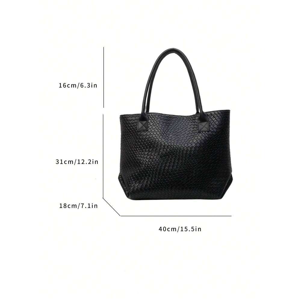 Crocodile Pattern Tote With Large Capacity, Business Casual Portable Women's Shoulder Bag For Teen Girls Women Y260205