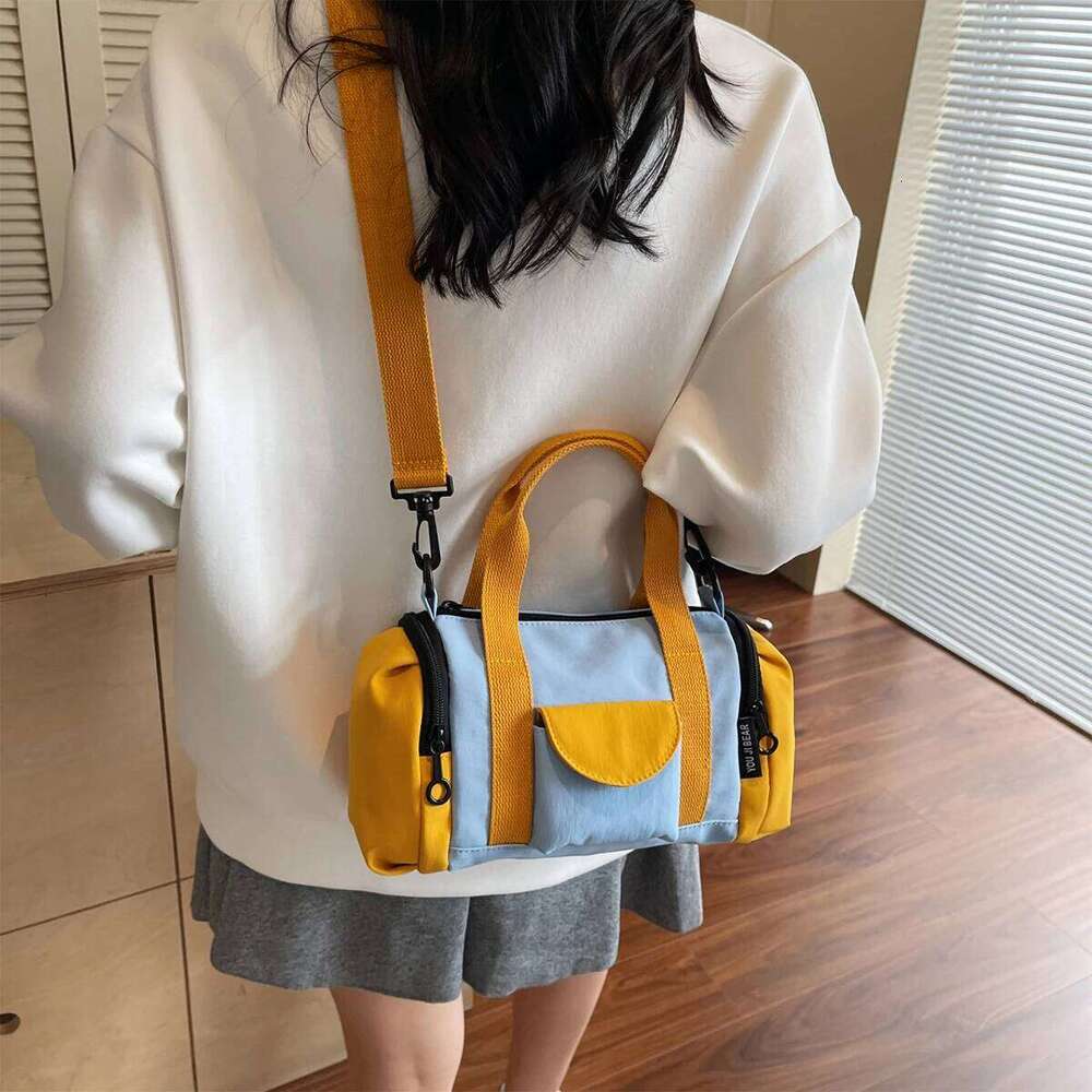 Toast Women's New Summer Yoga Versatile Water-Repellent Shoulder Crossbody Men's Fashion Commuter Class Bag Travel Outdoor Sports Backpack X