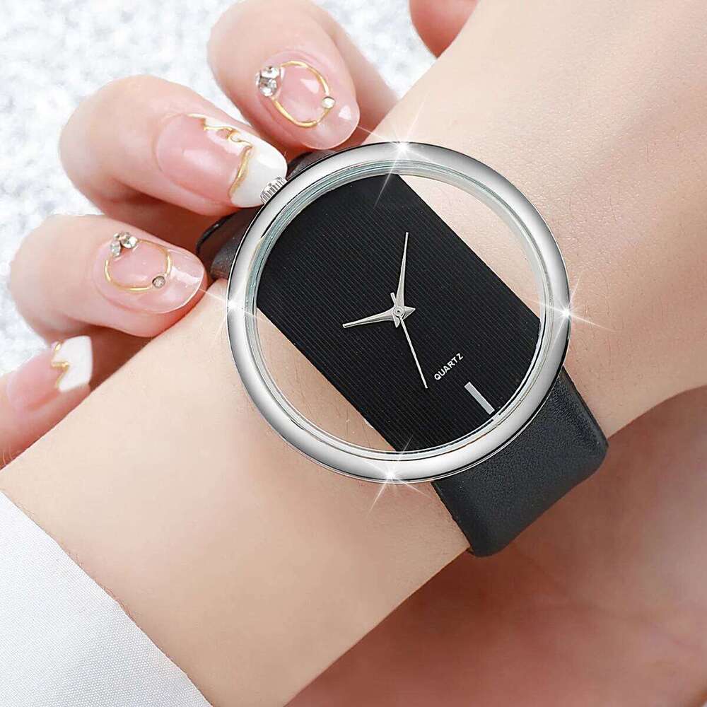 1/2/3PCS Fashion Watches Luxury Big Hollow-out Dial Quartz Watch for Women Clock Gift Relogio FemininoWithout Box Z260206