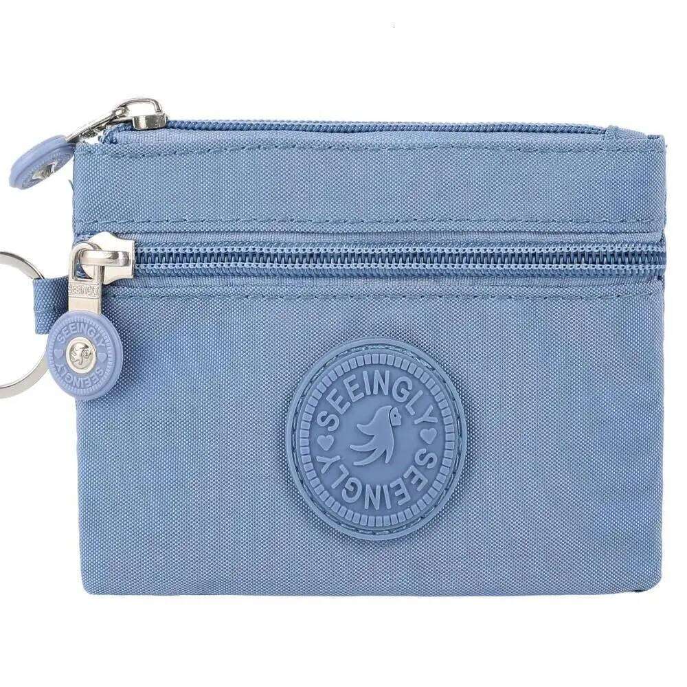 Canvas Coin Purse 2024 New with Key Ring Waterproof Credit Card Holoder Wear-resistant Wallet Money Bag Male Female Y260206