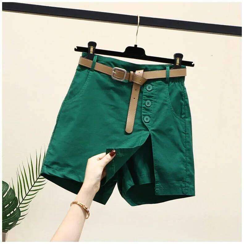 Pure cotton casual for women in wear Korean version versatile A-line summer pants women's shorts XJ260206