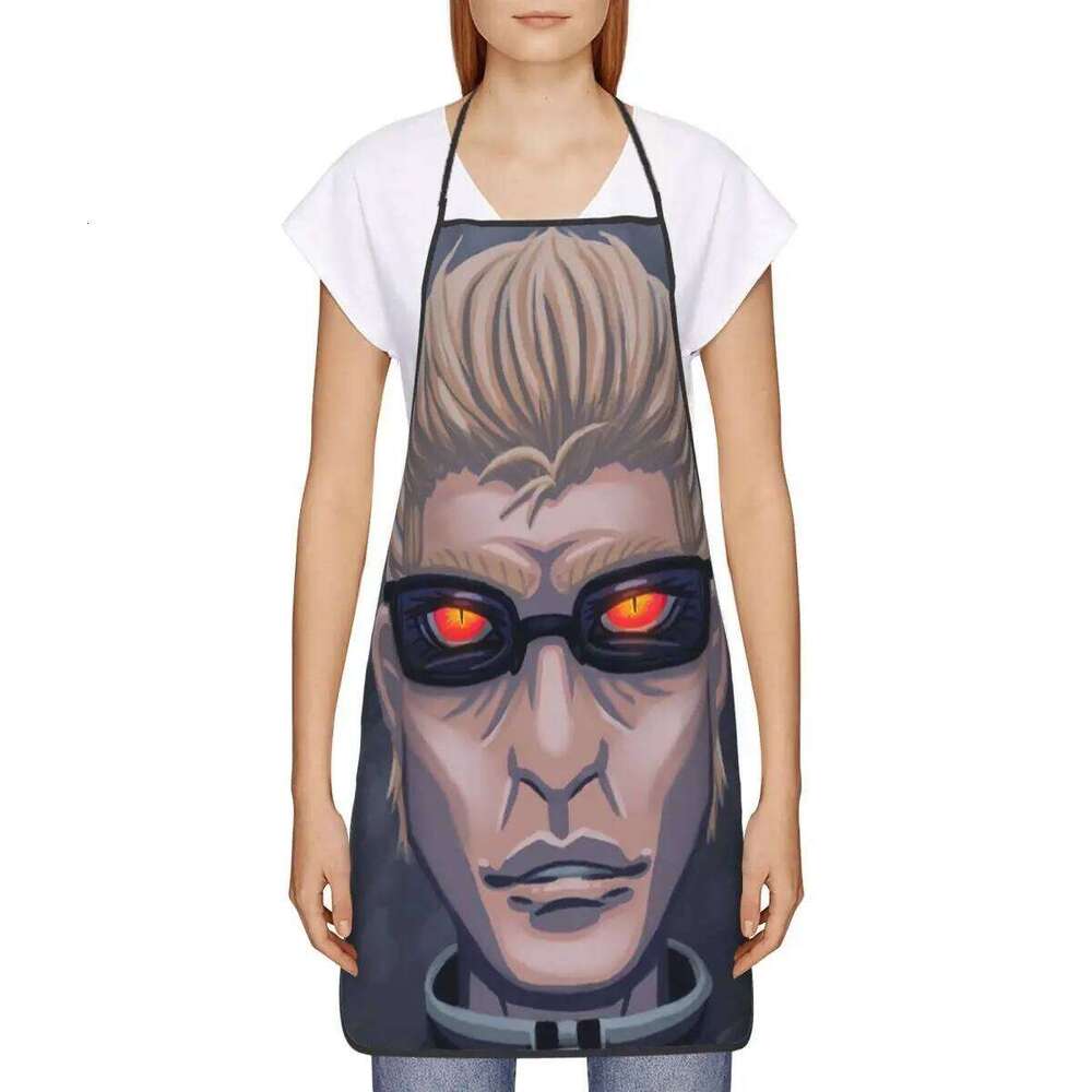 Wesker Resi Evil Apron Chef Cooking Baking Tablier Waterproof Bib Kitchen Cleaning Pinafore for Women Men Gardening S260205