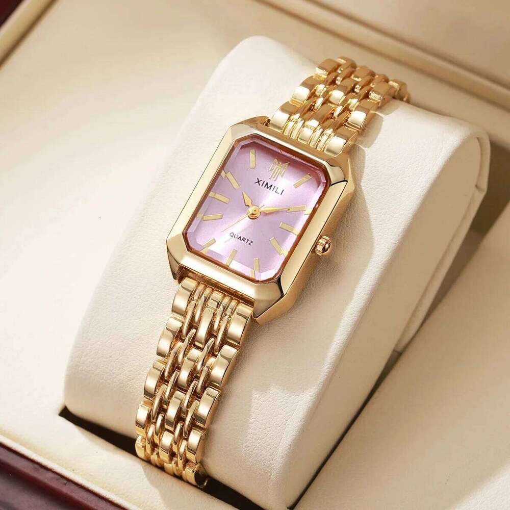Fashion Rectangle Women Watches Ladies Stainless Steel Strap Quartz Wristwatches Reloj MujerWithout Box Z260206