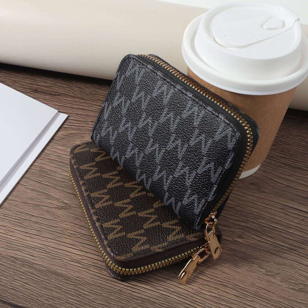 High quality PU leather credit storage bag with simple casual multi card holder, perfect for outdoor, travel, and back Y260206