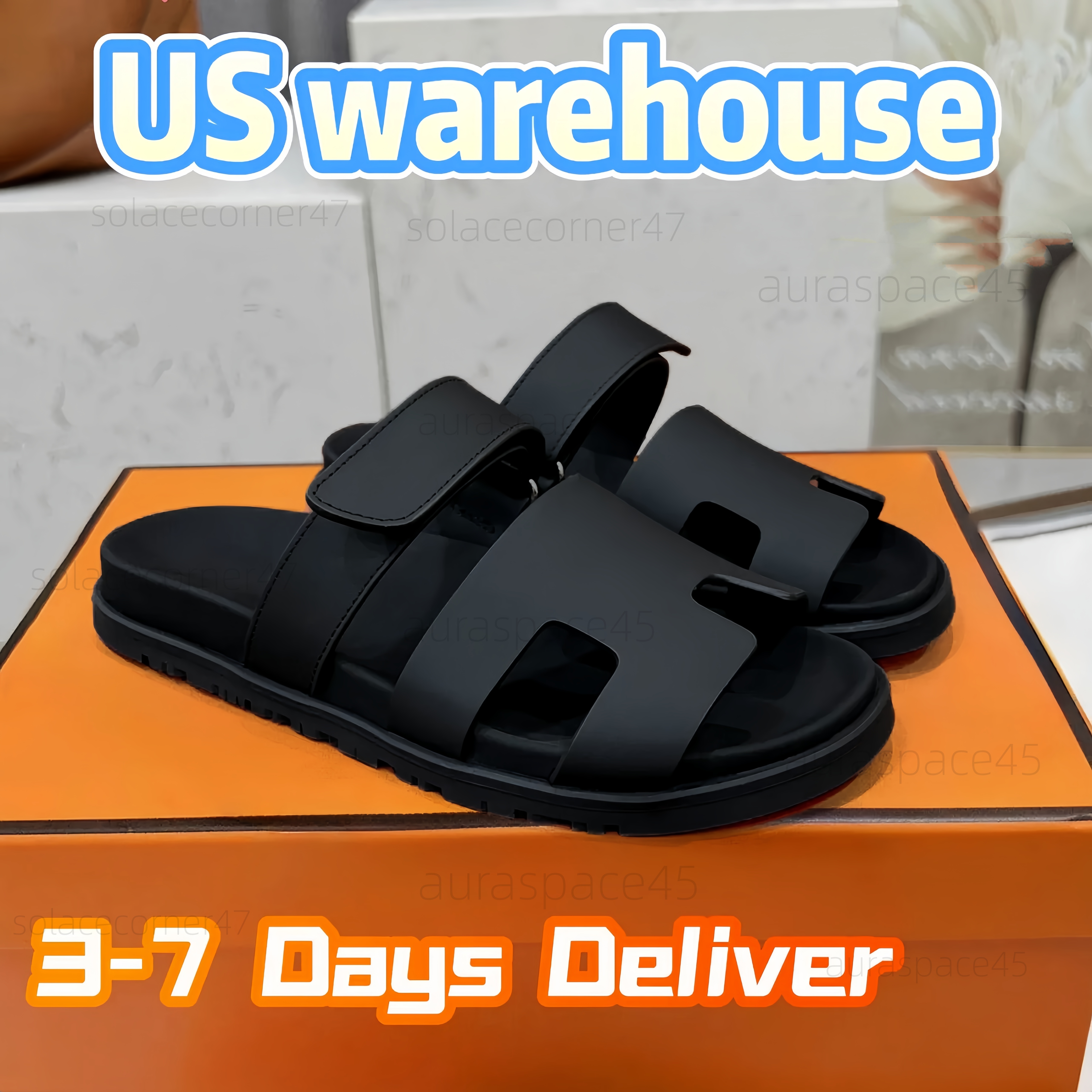 h sandals Designer H Leather Women Man Slides Oran Sandal Summer Flat Shoes Fashion Beach Slippers Letter Outdoor Indoor With Dust Chypre Sandals 8b5