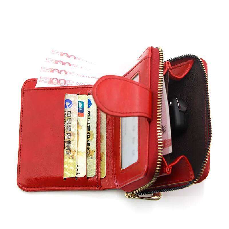 Women's Leather Wallet For Credit Card Female Coin Purse Fashion Clutch bag Zipper small wallet Women Wallets cartera mujer Y260206