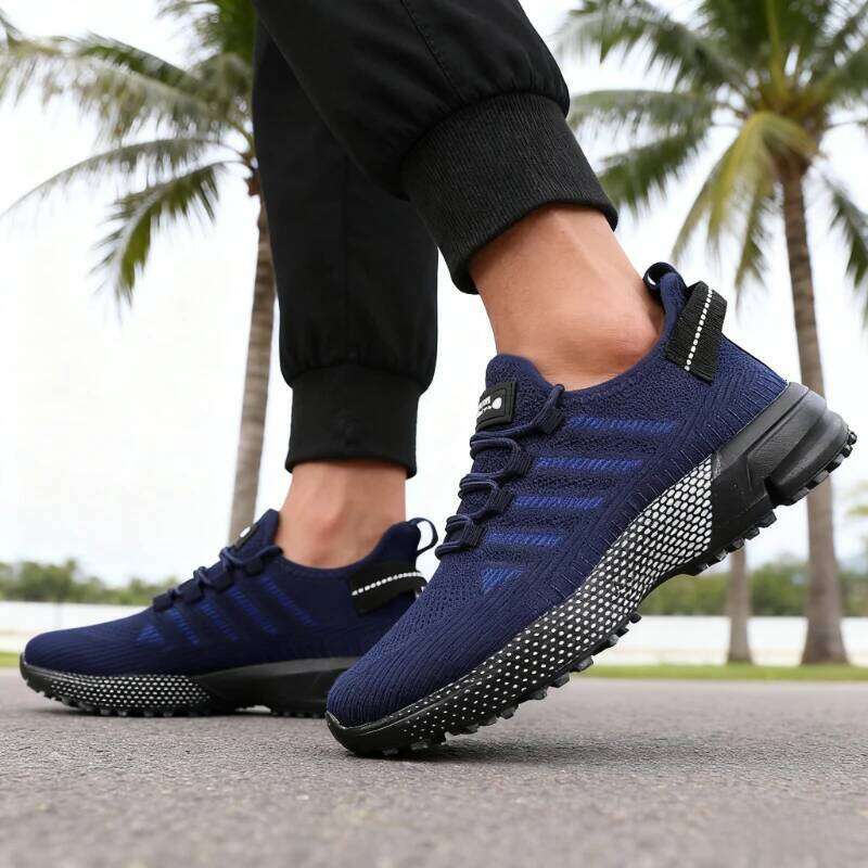 for High Quality Male Breathable Fashion Gym Casual Light Walking Sneakers Non Slip Men Shoes Tenis Masculino