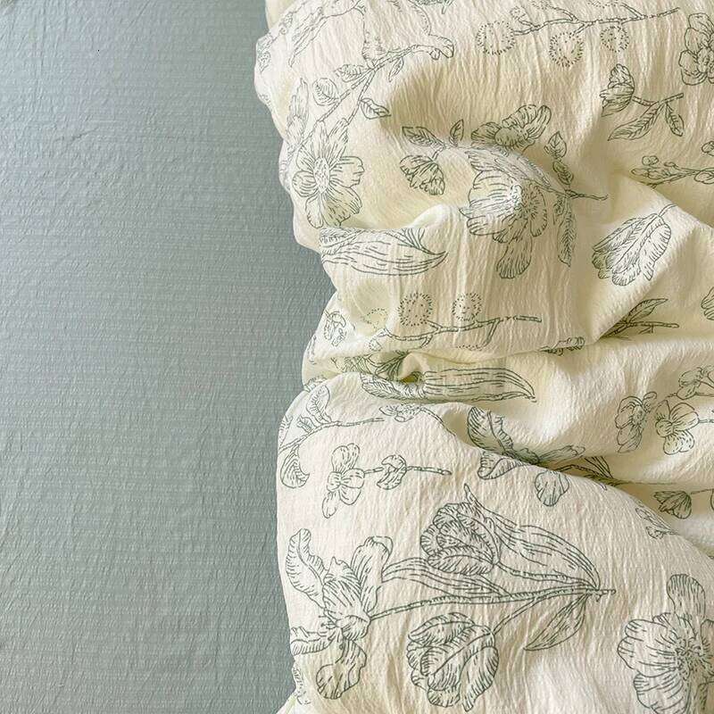 French Floral Bedding For Girls 2025 New Queen Size Pastoral Bed Sheet Sets Duvet Cover Set With Pillowcase No Filling XJ260206