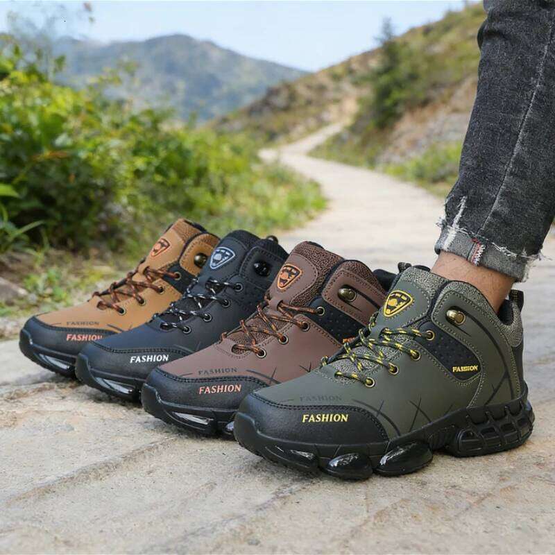 Outdoor Hiking Boot Lace Up Anti Slip Sports Leisure Off-road Running Men's Trekking Shoes Walking Male Sneakers New