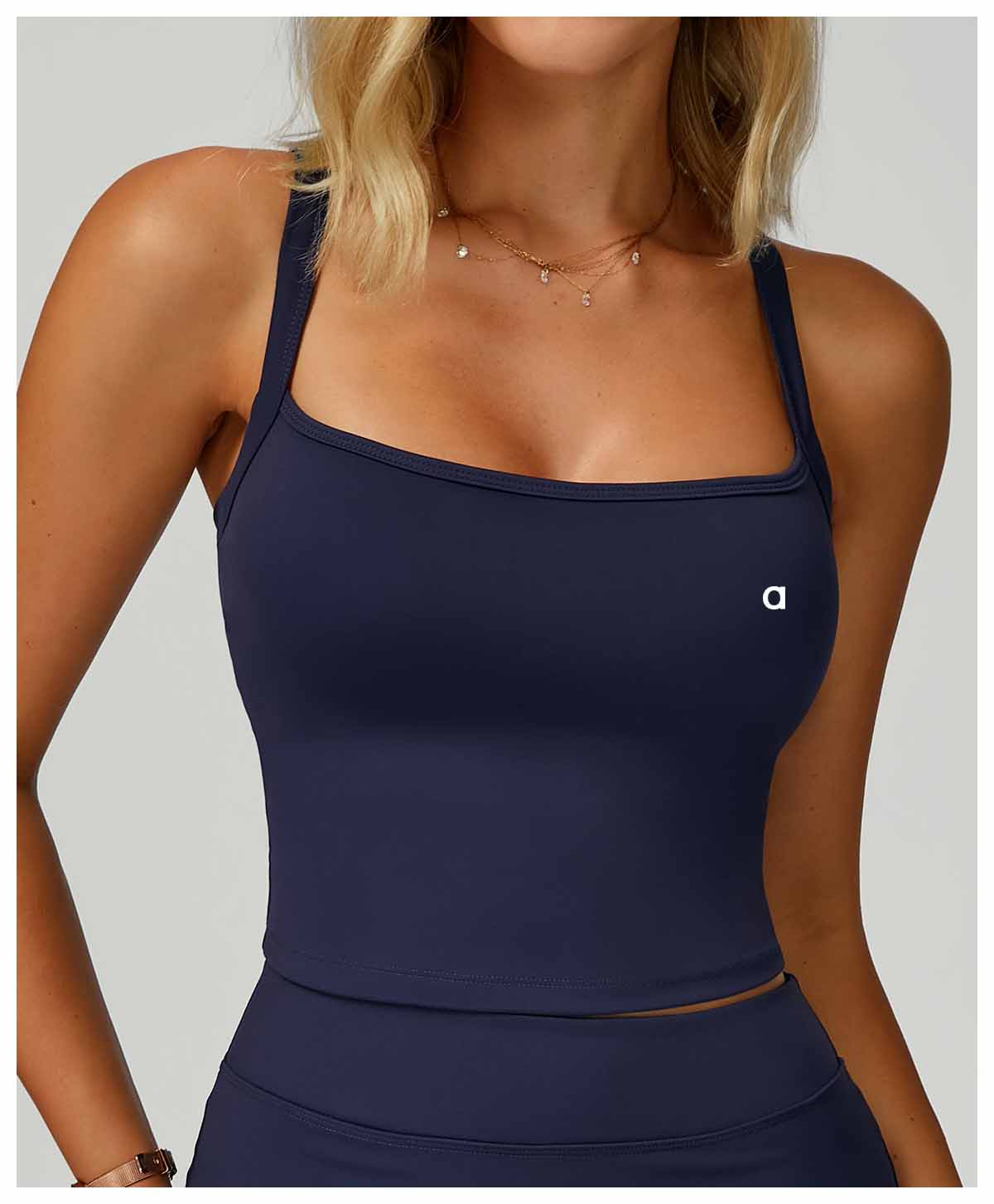 Double-shoulder strap yoga vest nude beauty and slimming sports vest outdoor running and fitness wear A-0265 women set