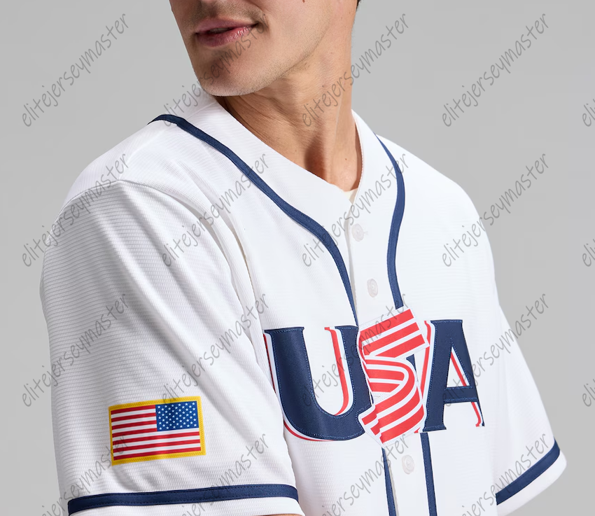99 Aaron Judge Bobby Witt Jr. Personalized Custom 2026 WBC Baseball Jersey Pete Crow-Armstrong Paul Skenes Harper Cal Raleigh Kyle Schwarber Tarik Skubal 11