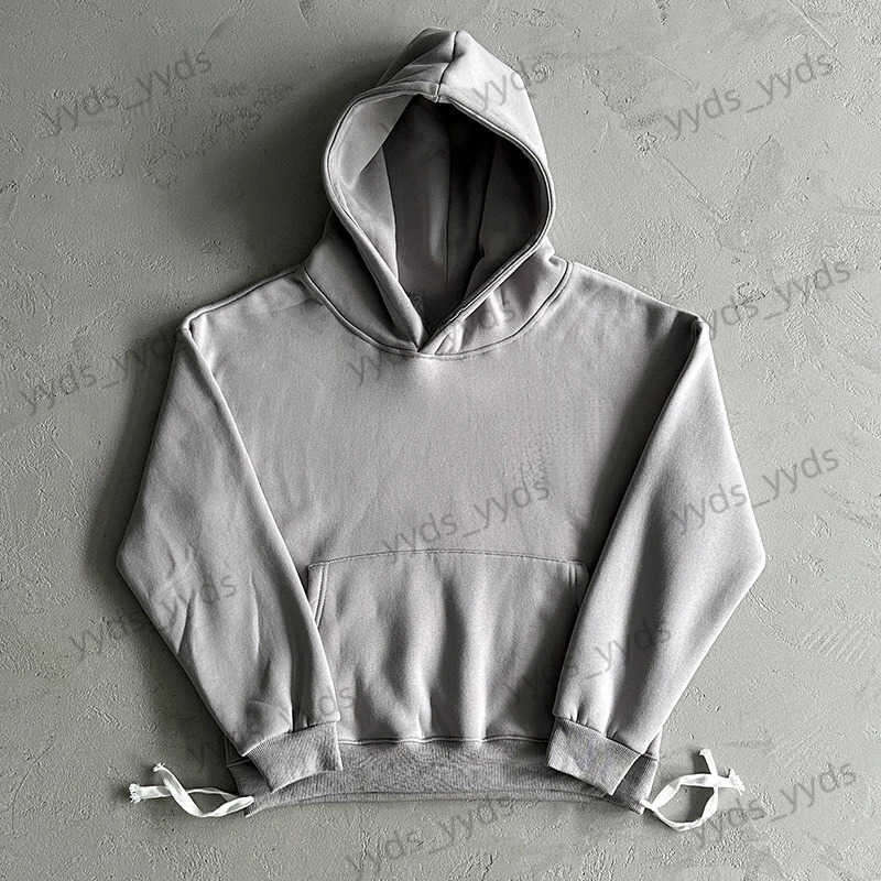 Men's Hoodies Sweatshirts Quality Cotton Hoodies Autumn Winter Long Trousers Grey Fashion High Street Men Women Hip Hop Streetwear Sportswear Set T260206