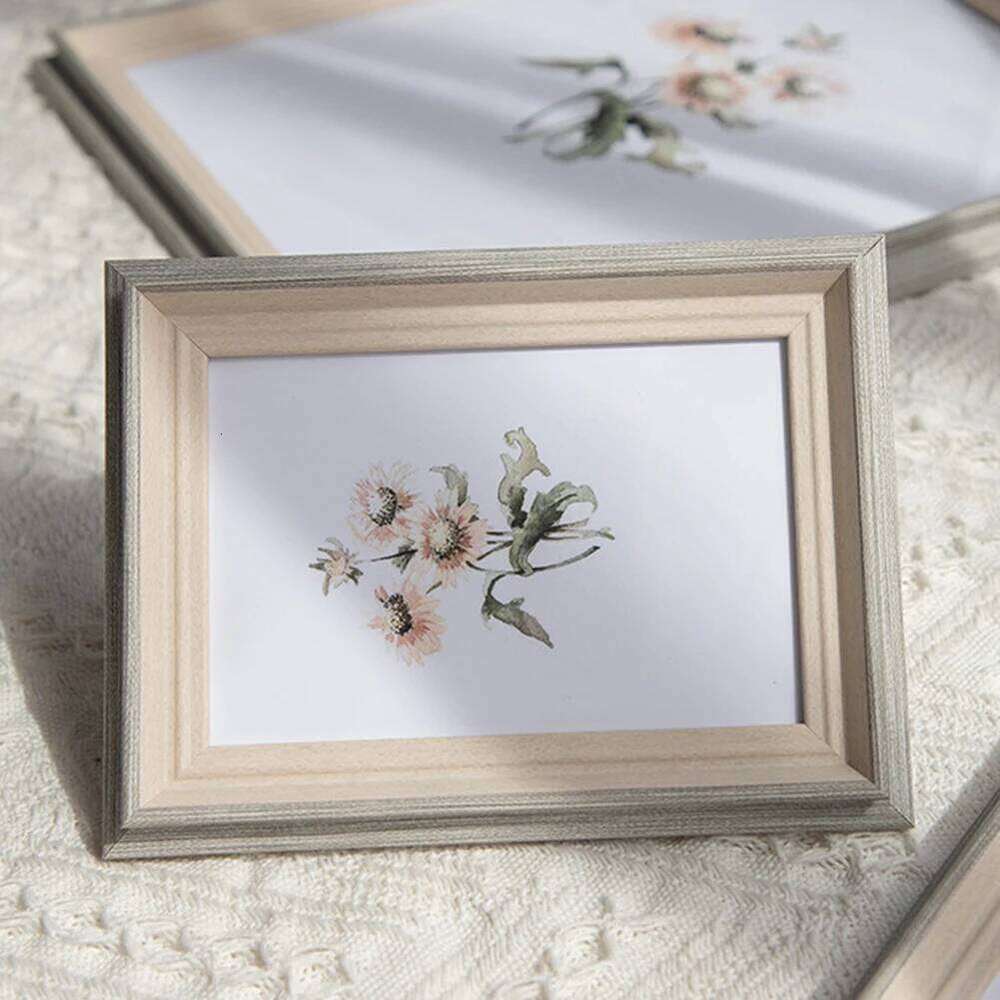 Resin Photo Frame Stand 6 Inch Albums Desktop Display Holder for Personal and Office Use with Sleek Modern Design S260205