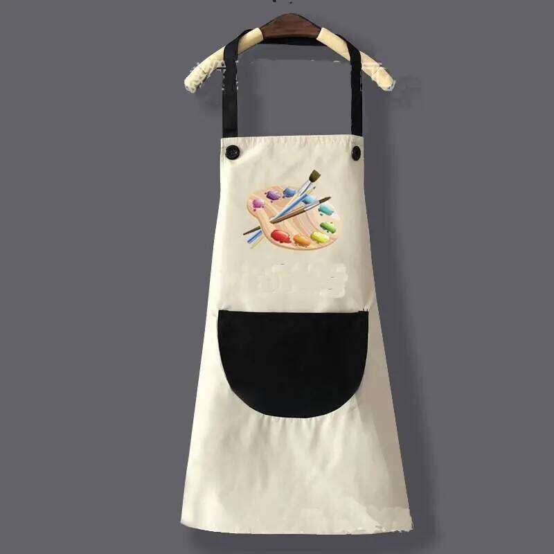 Children's Drawing Aprons Waterproof Painting Smock Baby Kids Art Coat Eating Bibs Sleeveless Protective Cover with Pocket S260205
