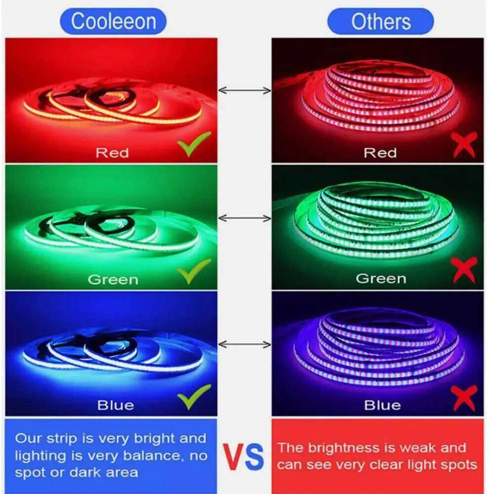 USB 5V FCOB 400LEDs/M LED Strip High-Density Flexible COB Led Light Tape RA90 Warm Cool White Z260206