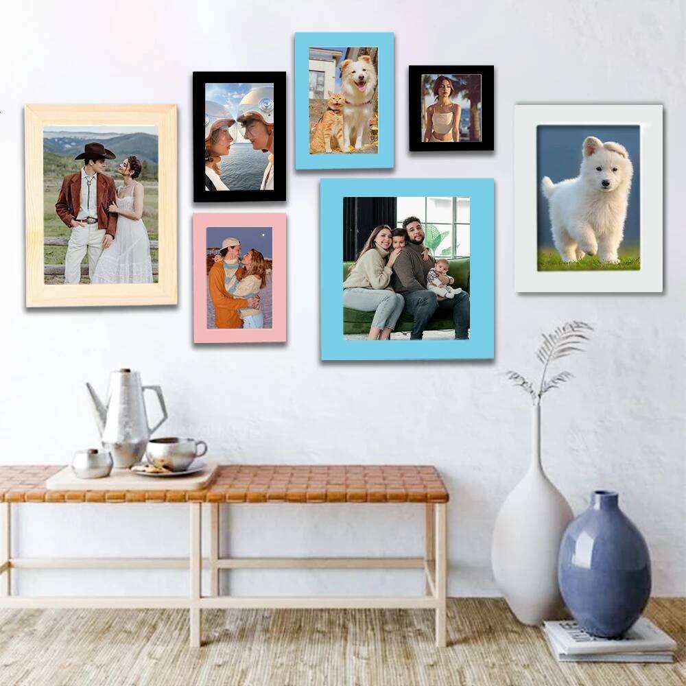 1pc custom photo frame,customized your Image picture frames for gift,Multiple size options,wall art,room decoration S260205