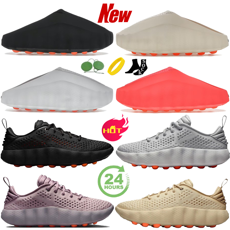 nikemind 001 slides mind 002 Sneakers mens shoes men women Designer Shoes mind 001 slippers Black Chrome Light Bone Black Hyper Crimson womens outdoor Trainers