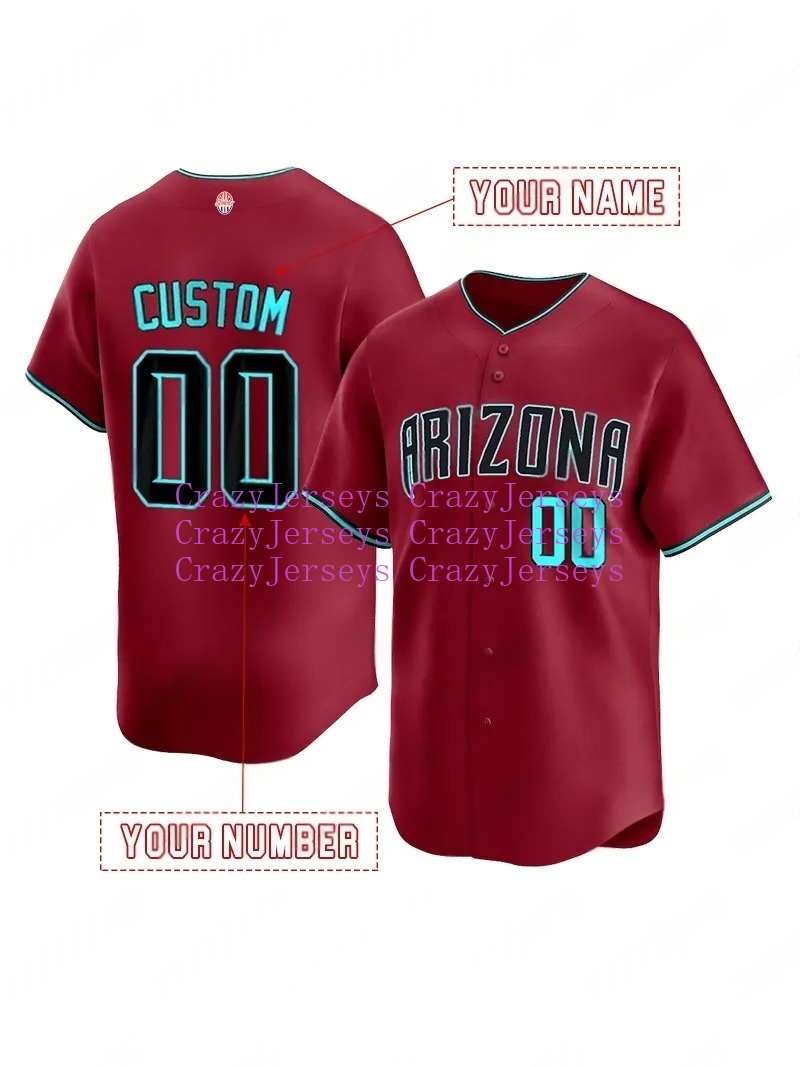 Custom Corbin Carroll Baseball Jersey Ketel Marte Geraldo Perdomo Lourdes Gurriel Jr Crazyjerseys Shxinet