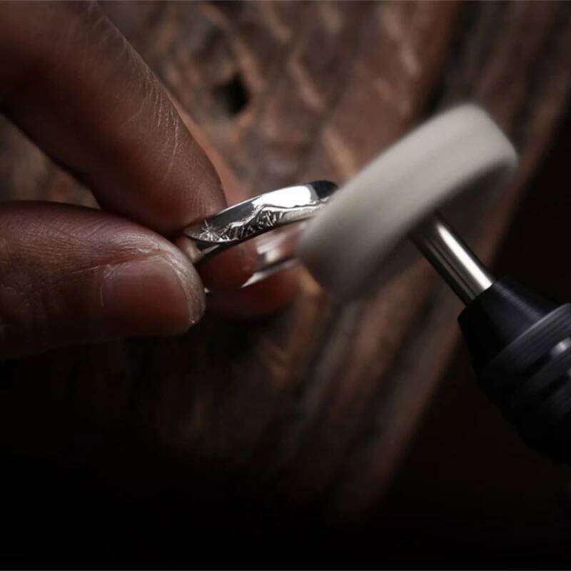 2 Pieces Adjustable Matching She and Him Set Rings Mountain Sea Declaration Promise Ring Valentine's Day Gift W260206