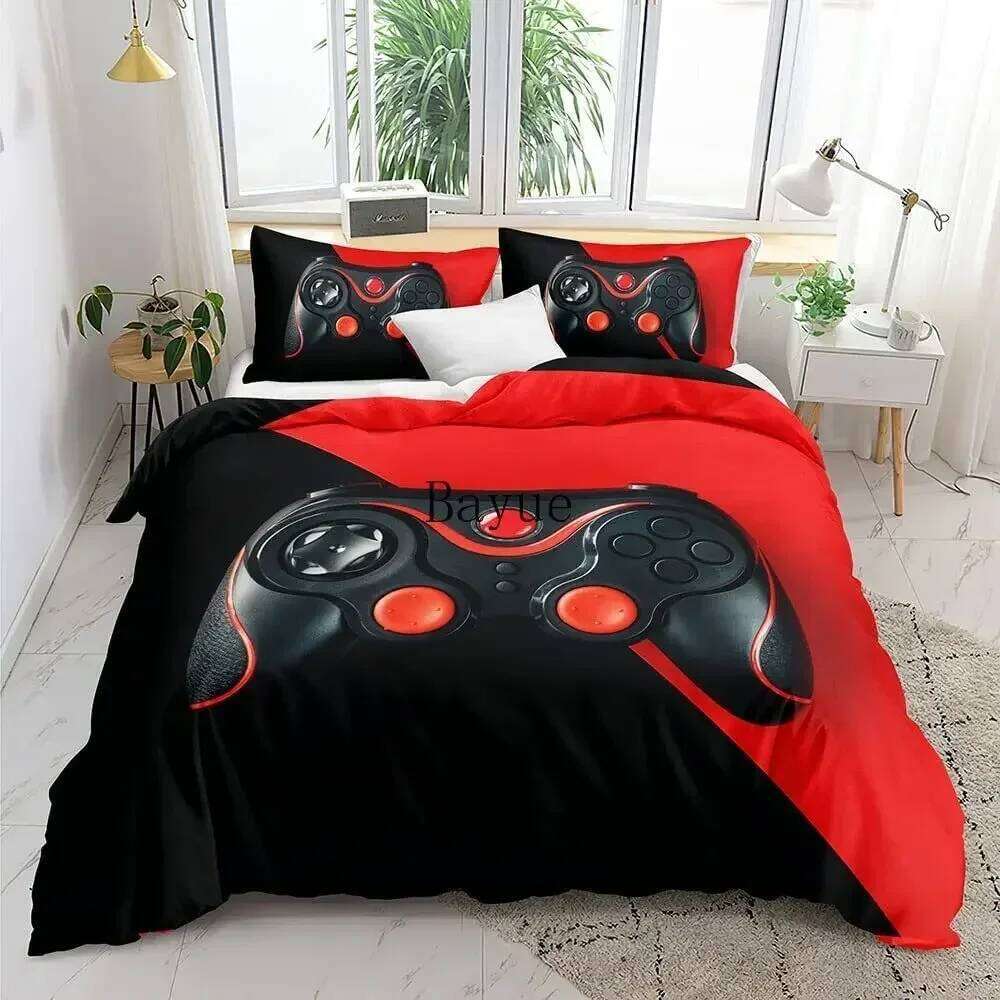 Gamer Bedding Sets for Boys Gaming Duvet Video Games Comforter Cover custom Designs Bed Set with Pillowcase XJ260206