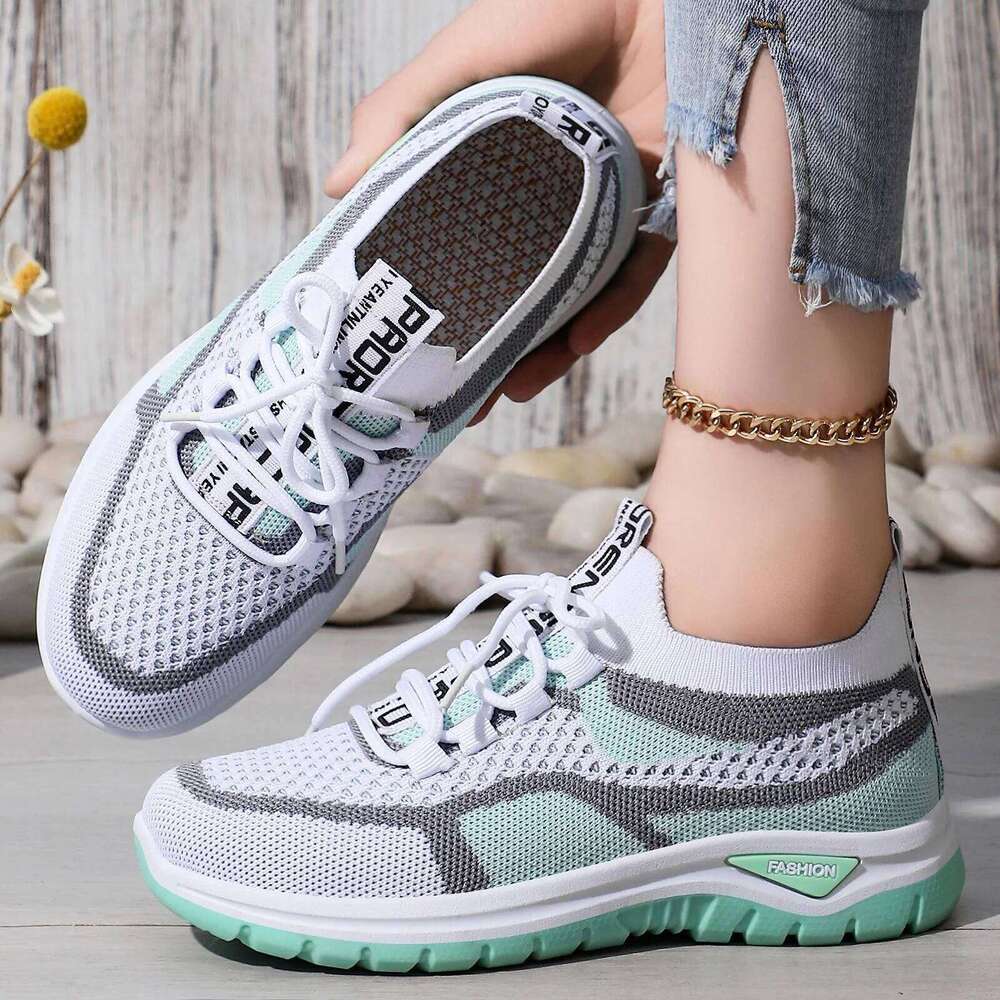 Spring new women's casual sports breathable lightweight anti slip flat outdoor hiking discount shoes free shipping