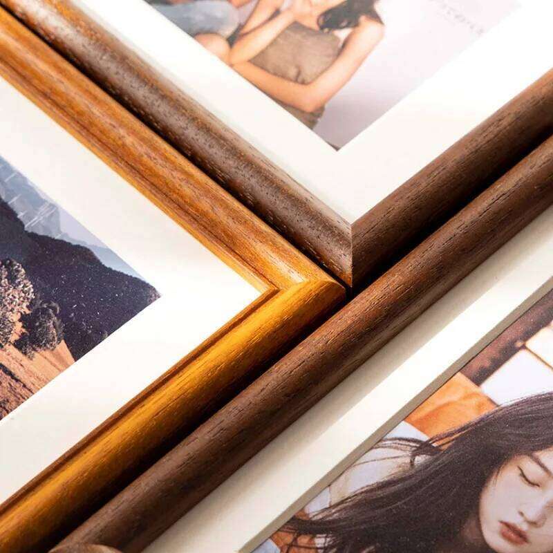 Black walnut solid wood frame table wash photos made of six 6 inches 7 couples wedding photo custom high-grade decoration S260205