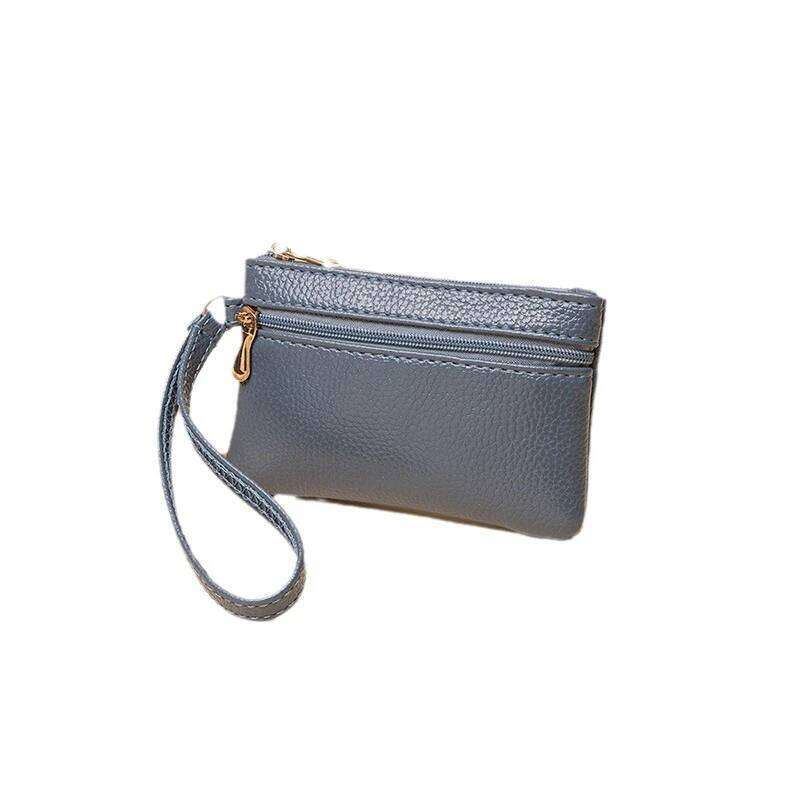 Fashionable Women's Small Purse; PU Leather Card Holder; Coin Wallet; Zipper Keychain Clutch; Mini Wallet Y260206