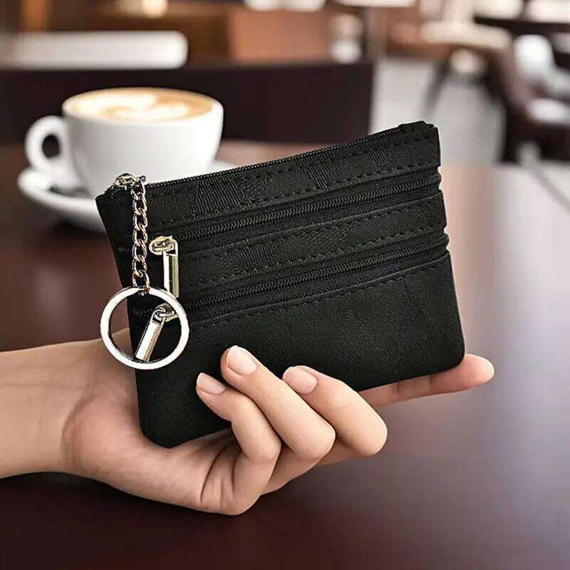 Change Women's Card Bags Fashionable Key Mini Coin Bag Portable And Simple Keychain Small Wallet Y260206