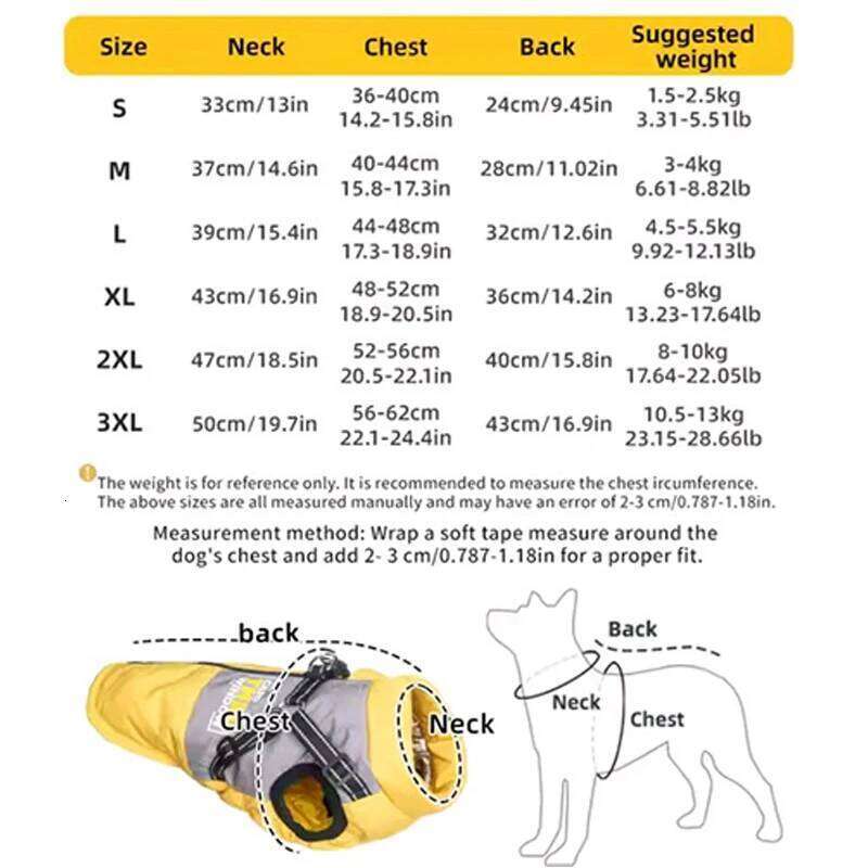 Famous brand Coat for Small Dogs Waterproof Dog Winter Jacket Harness Puppy Cold Weather Coats Reflective Pet Vest with ZipperFleece pupakaIK