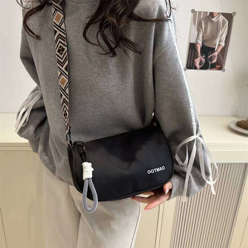 Women Casual Crossbody Wide Strap Fashion Shoulder New Arrival Stylish Minimalist Boston Small Unique Dumpling Bag XJ260129