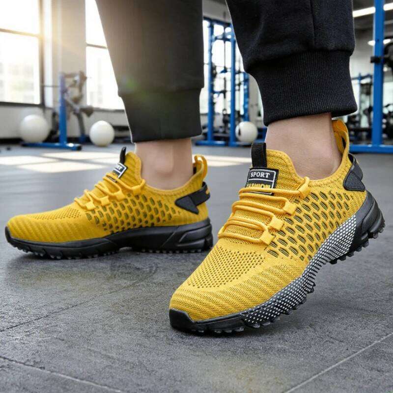 Men's Sneakers Light Breathable Fashionable Mesh Running Shoes Comfortable Luxurious Brand Male Tenis Masculino