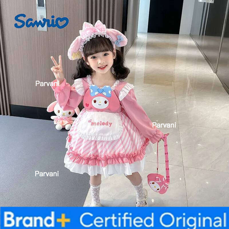 Sanrio Girls Baby Cute Lolita Style Birthday Party Dress Bridesmaid Wedding Dresses Princess Vestidos Autumn Costume for Girl H2602061 - view 4