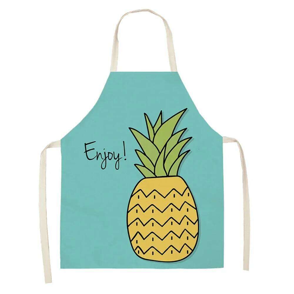 Summer Fruit Pattern Master Female Kitchen Hairdresser Children's Cute Apron 68X55CM S260205 4ce